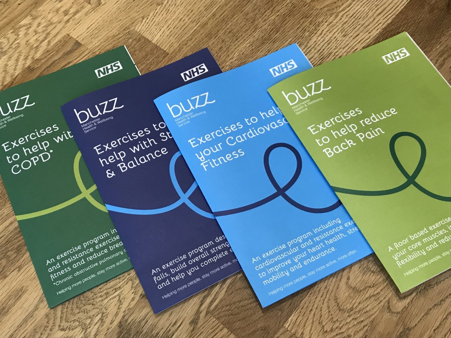 Exercise leaflet design for the NHS